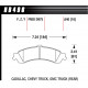 Pastiglie freno HAWK performance Rear brake pads Hawk HB496F.640, Street performance, min-max 37°C-370°C | race-shop.it