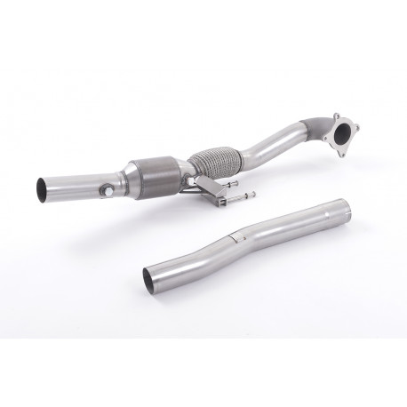 Sistemi di scarico Milltek Downpipe maggiorato con catalizzatore sportivo Milltek Sistema di scarico Volkswagen Golf Mk6 GTi 2009-2013 | race-shop.it