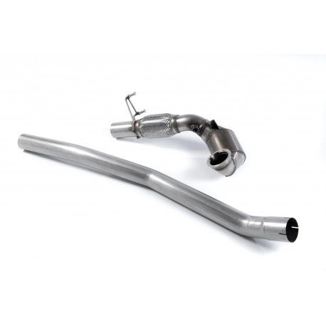 Sistemi di scarico Milltek Downpipe maggiorato con catalizzatore sportivo Milltek Sistema di scarico Volkswagen Golf Mk7 2.0TFSI 2016-2021 | race-shop.it