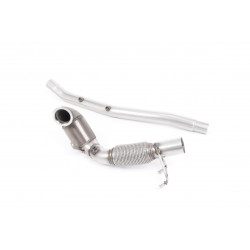 Large Bore Downpipe and Hi-Flow Sports Cat Milltek exhaust Volkswagen Golf Mk7.5 R 2019-2021
