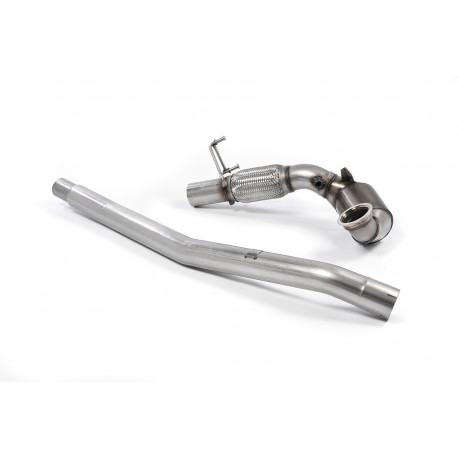 Sistemi di scarico Milltek Downpipe maggiorato con catalizzatore sportivo Milltek Sistema di scarico Volkswagen Golf Mk7.5 R 2018-2021 | race-shop.it