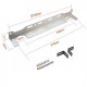 Accessori Staffa di montaggio del cooler dell`olio, RACES, 248mm | race-shop.it