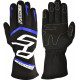Guanti da gara RACES PREMIUM EVO II (cuciture interne), nero/blu