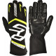 Guanti da gara RACES PREMIUM EVO II SILICONE (cuciture interne), nero/giallo fluo