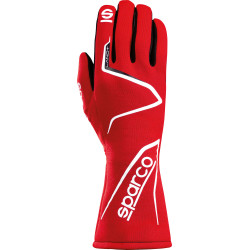 Guanti da gara omologati FIA Sparco LAND+ (cuciture interne), rosso