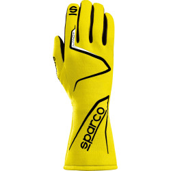 Guanti da gara omologati FIA Sparco LAND+ (cuciture interne), giallo