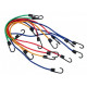 Tiranti a cricchetto Corda elastica con gancio - 8pcs (40-100cm) | race-shop.it