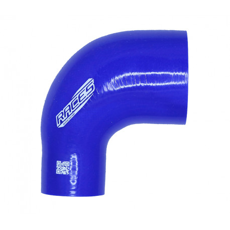 Gomiti riduttivi 90° Curva in silicone riduttiva RACES Silicone 90° - 51mm (2") a 76mm (3") | race-shop.it