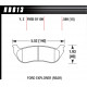 Pastiglie freno HAWK performance Pastiglie dei freni posteriori Hawk HB613Y.589, Strada, min-max 37°C-370°C | race-shop.it