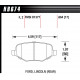Pastiglie freno HAWK performance Rear brake pads Hawk HB674Z.664, Street performance, min-max 37°C-350°C | race-shop.it