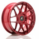 Cerchi in lega JR Wheels JR18 17x7 ET20-40 Blank Platinum Red | race-shop.it