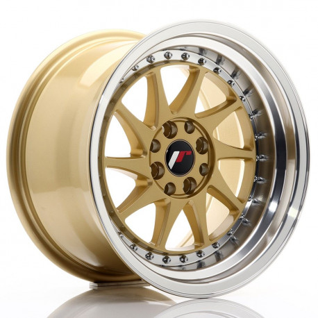 Cerchi in lega Cerchi JR JR26 16x9 ET20 4x100/108 Oro con bordo lavorato | race-shop.it