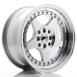 Cerchi JR JR6 16x8 ET30 4x100/114 Argento Lavorato