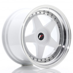 Cerchi JR JR6 18x10,5 ET0-25 BLANK Bianco con bordo lavorato
