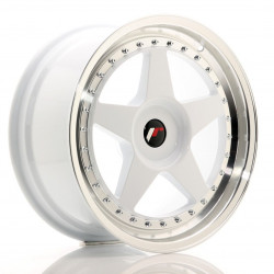 Cerchi JR JR6 18x8,5 ET20-40 BLANK Bianco con bordo lavorato