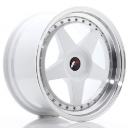 Cerchi JR JR6 18x9,5 ET20-40 BLANK Bianco con bordo lavorato