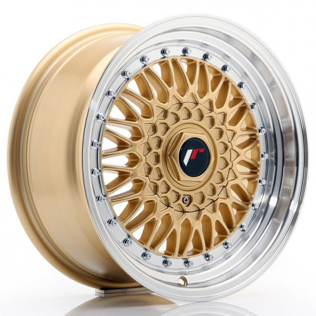 Cerchi in lega Cerchi JR JR9 16x7,5 ET25 4x100/108 Oro con bordo lavorato | race-shop.it