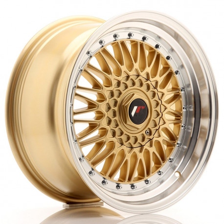 Cerchi in lega Cerchi JR JR9 17x8,5 ET35 5x100/114 Oro con bordo lavorato | race-shop.it