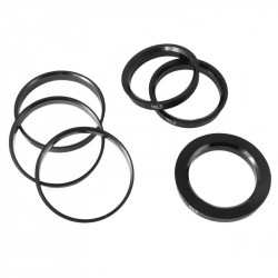 Set 4pz anelli per mozzi ruota 72.6-64.1mm Plastica