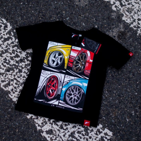 Magliette Maglietta Junior JAPAN RACING Mix, Nero | race-shop.it