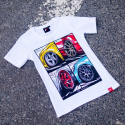 T-shirt da donna JAPAN RACING Mix, bianco