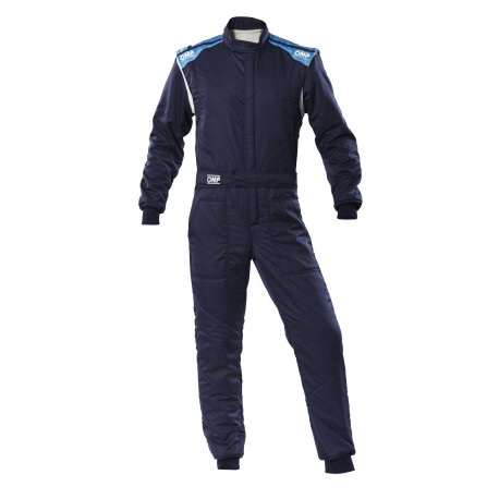 Tute Tuta da corsa omologata FIA OMP First-S, blu navy | race-shop.it