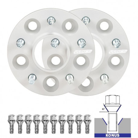 Per modello specifico Set di distanziali ruota 2 Pezzi (con colonnette integrate) per Audi A3 8L - 25mm, 5x100, 57,1 | race-shop.it