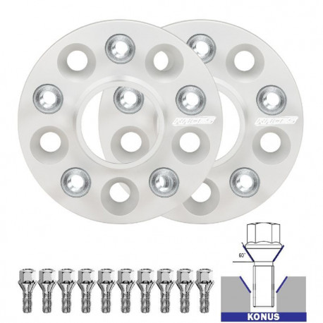 Per modello specifico Set di distanziali ruota 2 Pezzi (filettati) per Audi Q3 F3 - 20mm, 5x112, 57,1 | race-shop.it