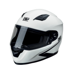Casco integrale da corsa omologato ECE OMP Circuit EVO, bianco