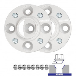 Set di distanziali ruota 2 Pezzi (con colonnette integrate) per Ford Tourneo Courier FL - 40mm, 4x108, 63,4