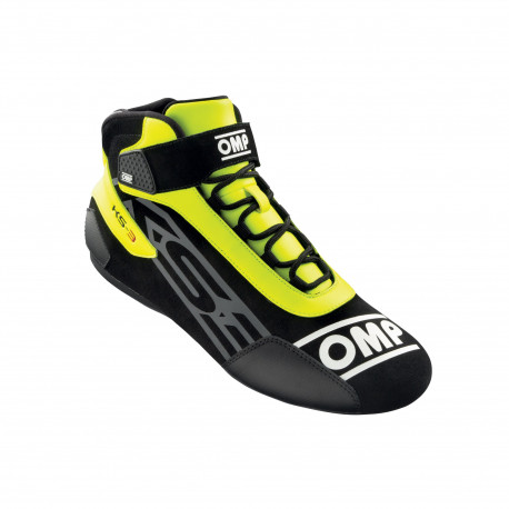 Scarpe Scarpe da karting OMP KS-3, nero/giallo fluo | race-shop.it
