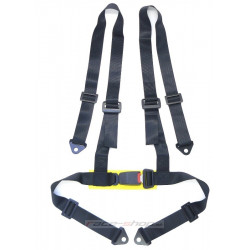 Cinture di sicurezza sportive a 4 punti RACES 2" (50mm), nero