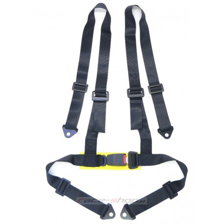 Cinture di sicurezza e accessori Cinture di sicurezza sportive a 4 punti RACES 2" (50mm), nero | race-shop.it