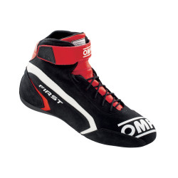 FIA scarpe da corsa OMP FIRST nero/rosso
