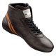 Scarpe da corsa omologate FIA OMP CARRERA, marrone scuro