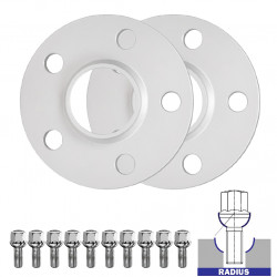 Set di distanziali ruota 2 Pezzi (di transizione) per Skoda Octavia Mk3 A7 (5E) - 12mm, 5x112, 57,1