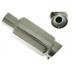 Silenziatore universale RACES 32, inlet/outlet 2,5" (63mm)