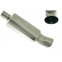 Silenziatore universale RACES 35, ingresso 2,5" (63mm) SS201