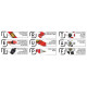 Cinture di sicurezza e accessori Cinture di sicurezza sportive a 6 punti omologate FIA OMP ONE ENDURANCE 2"/3" (50/76mm), rosso | race-shop.it