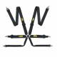Cinture di sicurezza e accessori Cinture di sicurezza sportive a 6 punti omologate FIA OMP TECNICA 3" (76mm), nero | race-shop.it