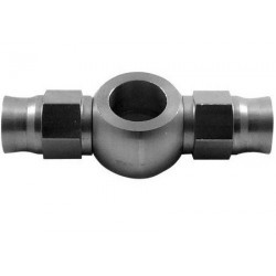 Banjo doppio per tubo flessibile fine AN3, 10,2mm (bolts AN3, M10), acciaio inox
