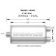 1x ingresso / 2x uscite MagnaFlow Inossidabile silenziatore 12368 | race-shop.it