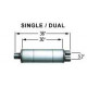 1x ingresso / 2x uscite MagnaFlow Inossidabile silenziatore 13762 | race-shop.it