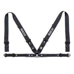 Cinture di sicurezza sportive a 4 punti omologate FIA SPARCO SPORT H-4 2"/3" (50/76mm), nero