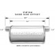1x ingresso / 1x uscita MagnaFlow Inossidabile silenziatore 14211 | race-shop.it