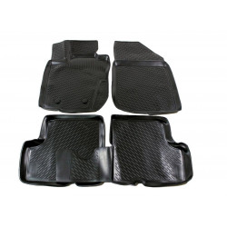 Rubber car floor mats for DACIA Duster 4 WD 2010-2014