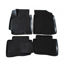Rubber car floor mats for KIA Rio 2011-2017