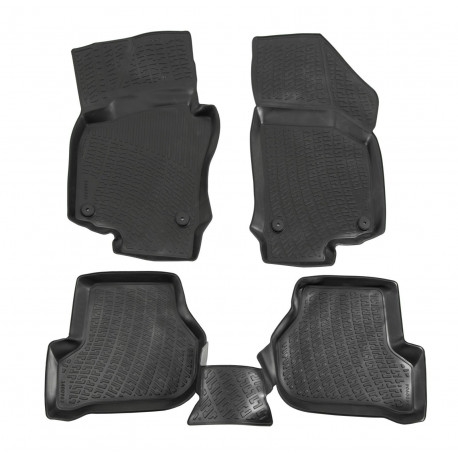 Per modello specifico Rubber car floor mats for SEAT Leon II 2005-2012 | race-shop.it