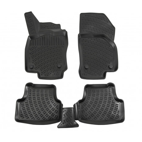Per modello specifico Rubber car floor mats for SKODA Karoq 2017-up | race-shop.it