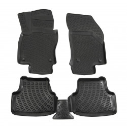 Rubber car floor mats for VOLKSWAGEN POLO 2017-up